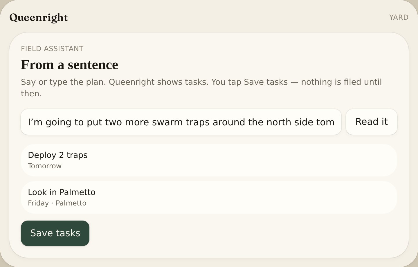 From a sentence